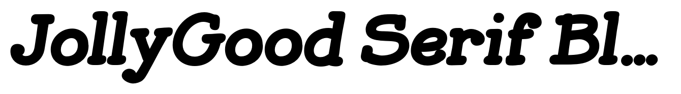 JollyGood Serif Black Italic